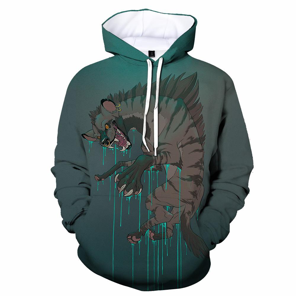 

Смішна гієна з 3d-принтом. Чоловіча толстовка з капюшоном. Повсякденний великий пуловер. Популярний вуличний модний світшот. Тенденція чоловічого одягу. M