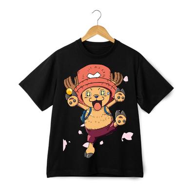 Viens gabals Chopper T-krekls - Jauka anime ziemeļbrieža grafiska t-krekls Uniseksa Cosplay stils