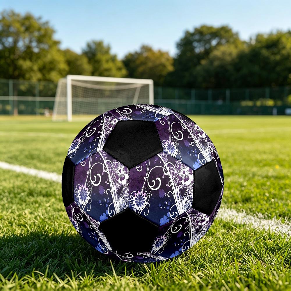 1PC Floral Fantasy Soccer Ball Size 5 Football Machine Sewn Indoor/Outdoor Universal Football Surprise Collection n97