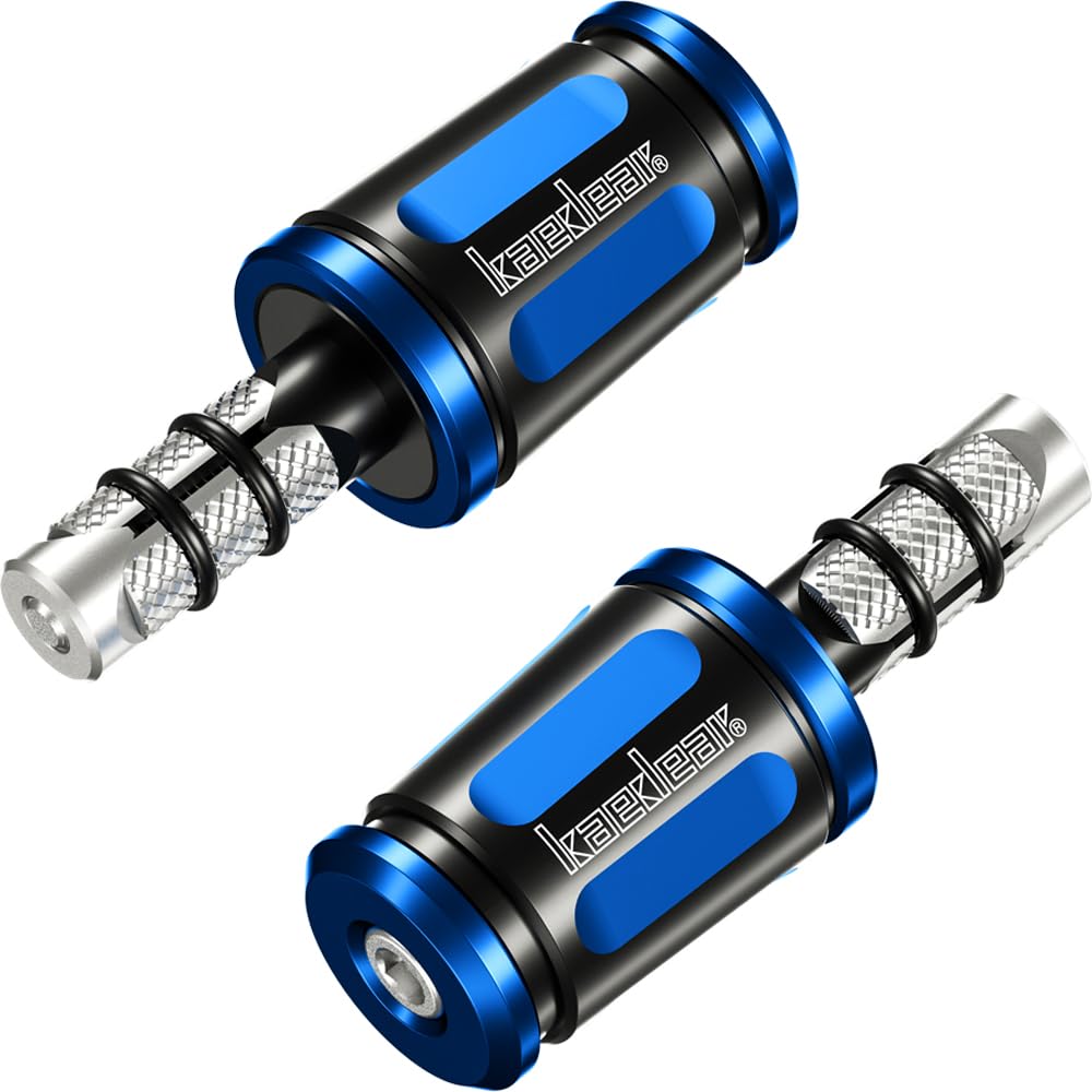 

Регулируемые заглушки руля Kaedear для руля мотоцикла, универсальные мотоциклы, грузики, аксессуары, KDR-BE2-U-BL (Синий/Черный, Посадка)