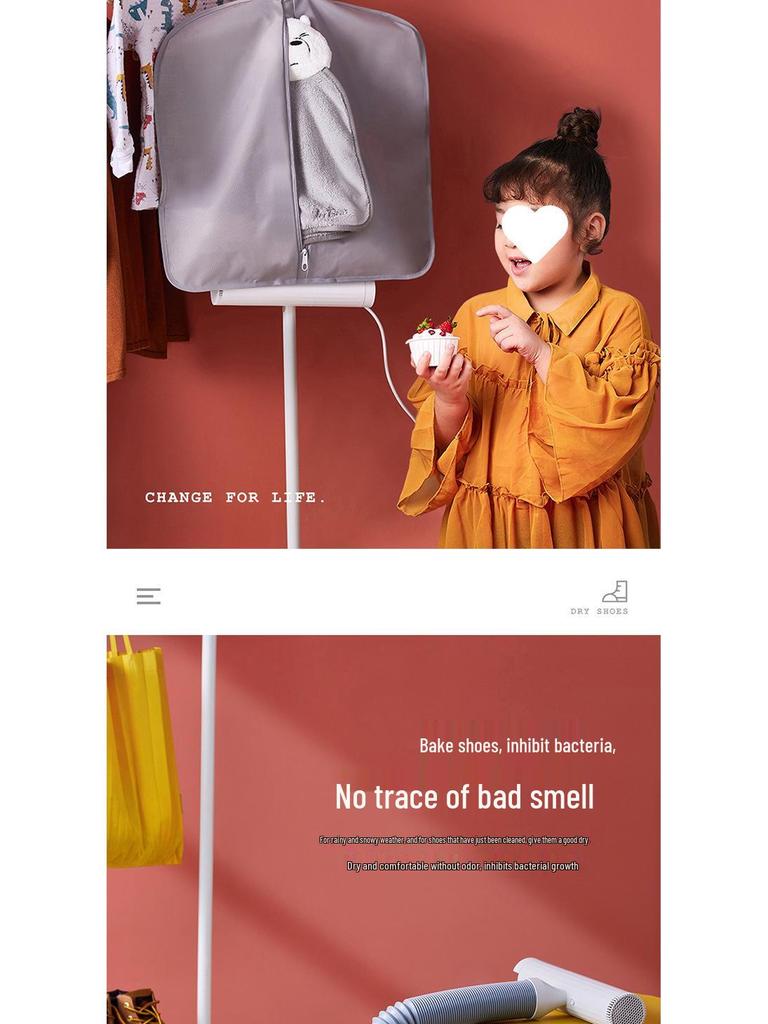 Portable Mini Foldable Clothes and Shoes Dryer for Travel and Dorm Use