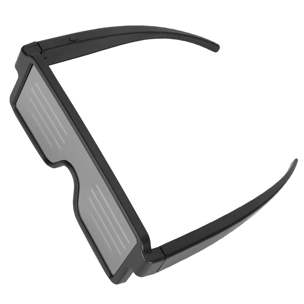 Glowing Glasses Bar Concert Shutter Pattern Lighting Supplies LED Glasses USB Charging
