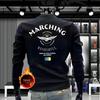 2025 Men's Autumn Fleece-Lined Hoodie – Trendy Round Neck, Long Sleeve Winter Top