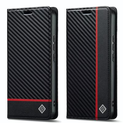 Luxury Carbon Fiber Leather Phone Case for Xiaomi 15T Pro 14T 13T 12T 11T Magnetic Flip Cards Solt Wallet Pocket Book Cover Bag