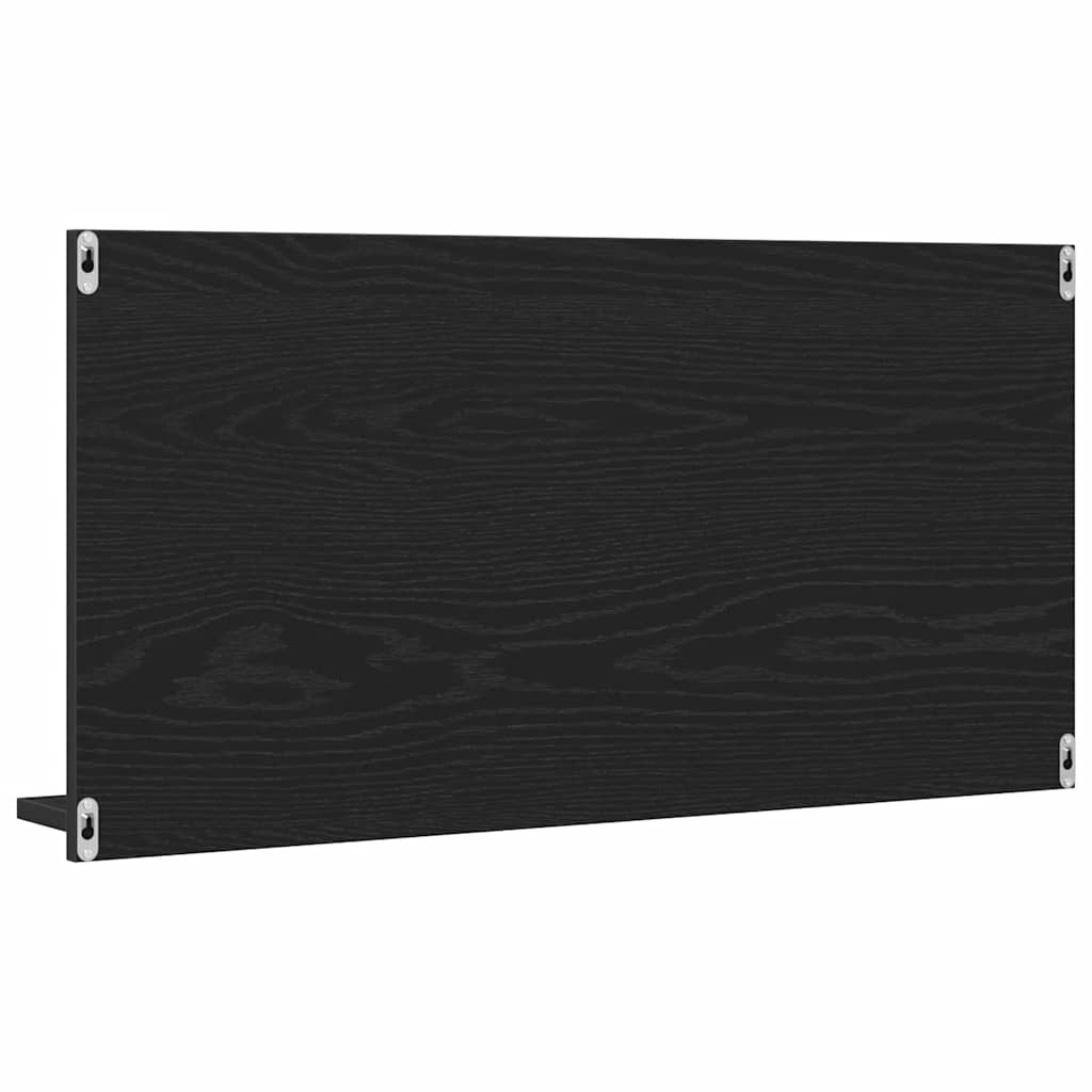 Bathroom Mirror Cabinet Black Oak 90 X 11 X 45 Cm Wood Based Panel
