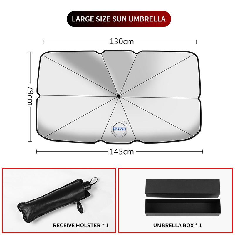 

Car Windshield Sunshade Umbrella Car Front Shading For Volvo XC90 XC60 C30 T6 S60 C70 XC40 V40 XC70 V70 V60 V50 S80 S40 AWD V90 білий