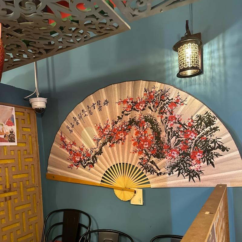Extra Large Chinese Folding Fan 160*90cm Home Decoration Wall Decor Vintage Wedding Photography Background Wall Painting Props