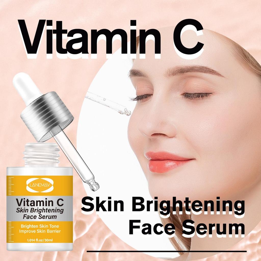 Vitamin C Skin Brightening Face Serum-Brighten Skin Tone-Improve Skin Barrier-Suitable for all Skin Types, 30ml