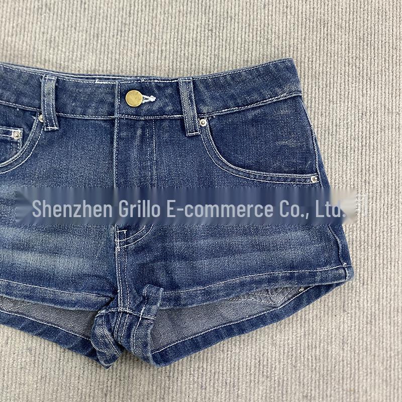 Spring Fashion High Street Sexy Sweet Printed Denim Shorts