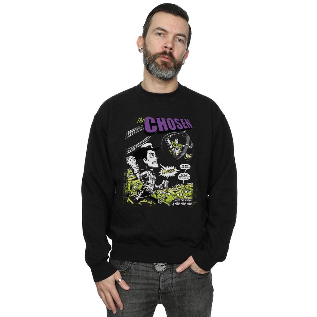 Disney Mens Toy Story Comic Cover Sweatshirt
