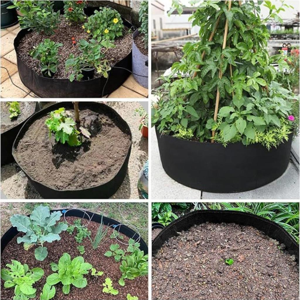 Plant Grow Bags 10 Pieces 10 Pieces Tomato Bucket Felt Grow Bags For Potato Flower Fruit Root Greenhouse Garden Nursery Indoor