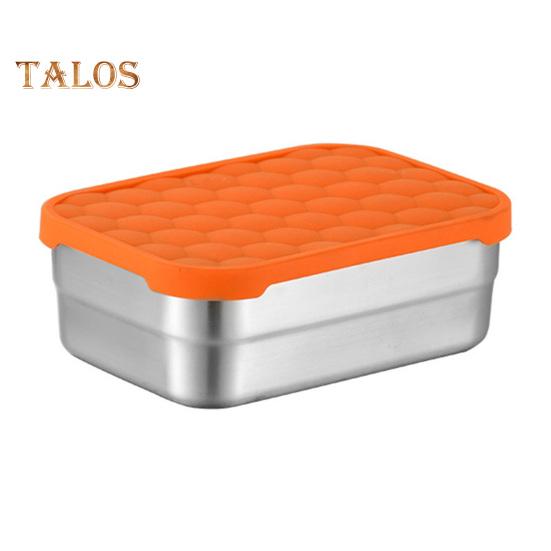 Stainless Steel Snack Containers for Kids Leak Proof Toddler Food Container with Silicone Lids Stackable Metal Lunch Box for School And Daycare