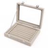 Portable Jewelry Storage Box Earring Ring Necklace Container Jewelry Display Case