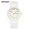 Sanda 6060 Dual Calendar Waterproof Quartz Watch for Casual Outdoor Wear - Men's & Women's Student Wristwatch