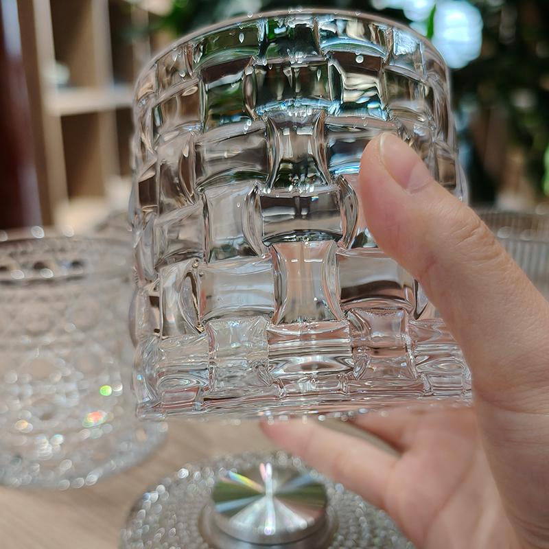 Coffee Cups Wine Glasses Whiskey Glasses Rotatable Crystal Glass Tea Cups Clear And Durable