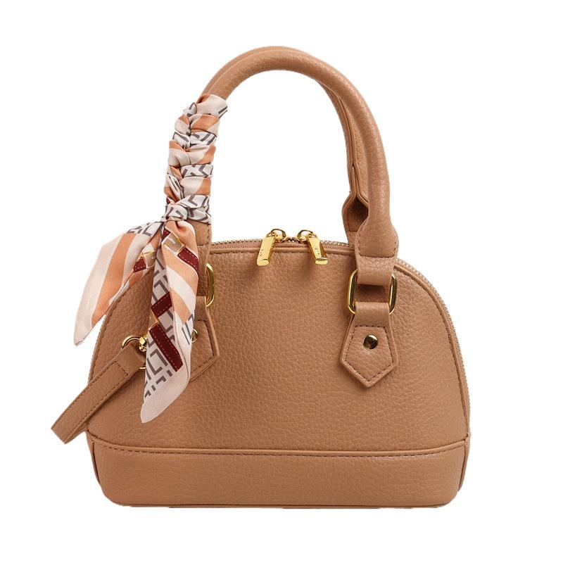 Silk Scarf, Portable Shell Bag, High-end Fashion Shoulder Messenger Bag, Vegetable Basket 2 Early Spring New Women's Bag