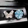 Car Air Vent Fragrance Diffuser, High-End Camellia Butterfly Aroma Stone, Car Interior Decoration Diffuser