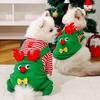 Christmas Style Pet Clothes Fleece Fabric Is Warm Reindeer Cosplay Happy Festival Coat Supplies for Puppy Dogs Cats