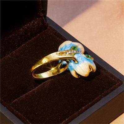 Klassisch Kreativ Trend Valentinstag Blume Damenring Leicht Party Abschlussball Geschenk Schmuck Geschenk Zubehör
