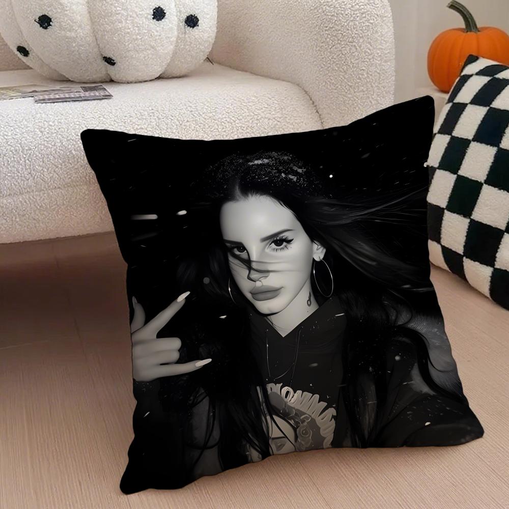 LLana Del Rey Cushion Cover Linen Pillow Case Soft Breathable Protective Couch Room Decoration