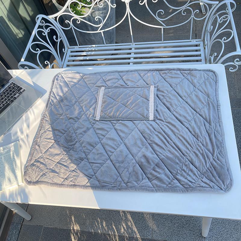 USB Electric Blanket, 60x80, Washable Crystal Velvet, 45℃ Constant Temp for Winter Warmth