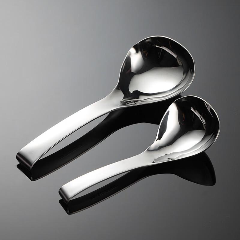 Stainless Steel Hook-Edge Soup Spoons