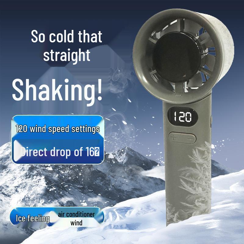 100-Speed Portable USB Mini Fan: Handheld & Desktop for Travel