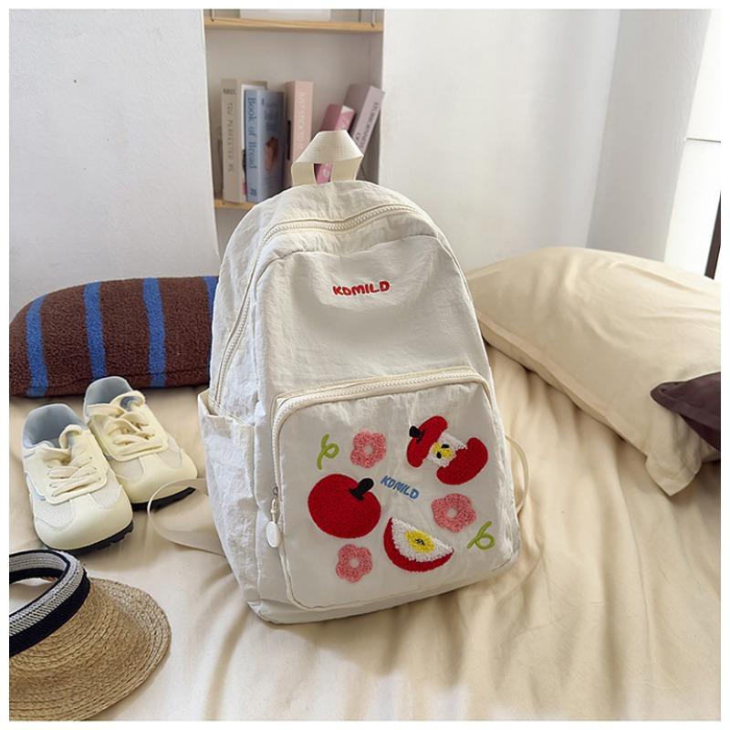 The New Schoolbag Is High-value, Fresh, Sweet and Cute. Apple Backpack Is Lightweight for Junior and High School Students. Spring Outing Backpack.
