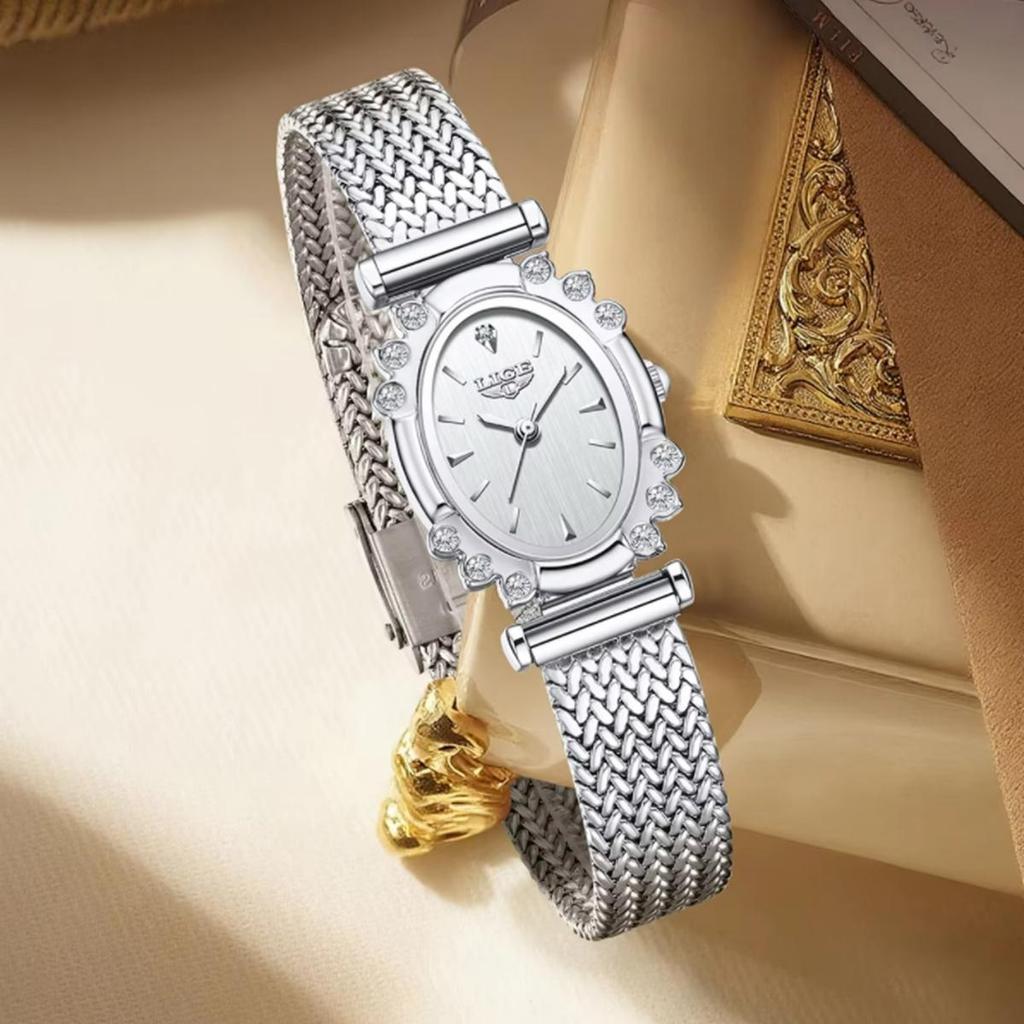 Elegant Watch Women's Shiny Rhinestone Ultra-thin Bracelet Watch Fashion Waterproof Quartz Casual Gift Watches