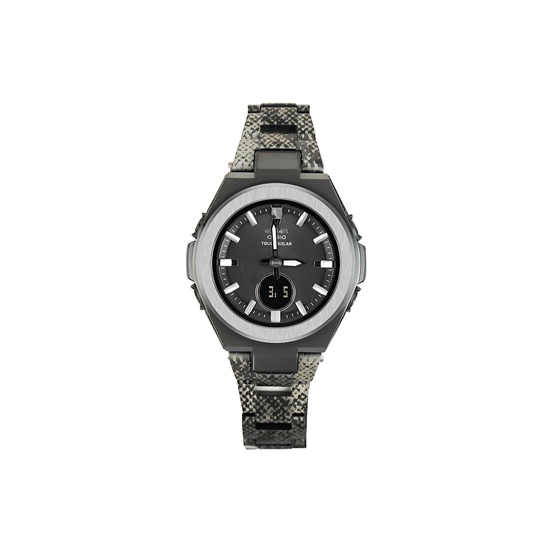CASIO Women s BABY-G Black Watch MSG-S200DPT-1APFS-person Black Gray Watch Dial