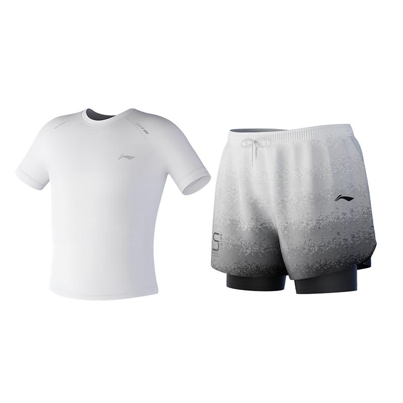 Li Ning Badminton Jersey Breathable Comfortable Men's AAYW821-1-2