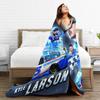 Kyle Larson 5 All Season Fleece Blanket Throw Ultra Soft Flannel Blanket Digital Printed Premium Fluffy Microfiber Fleece
