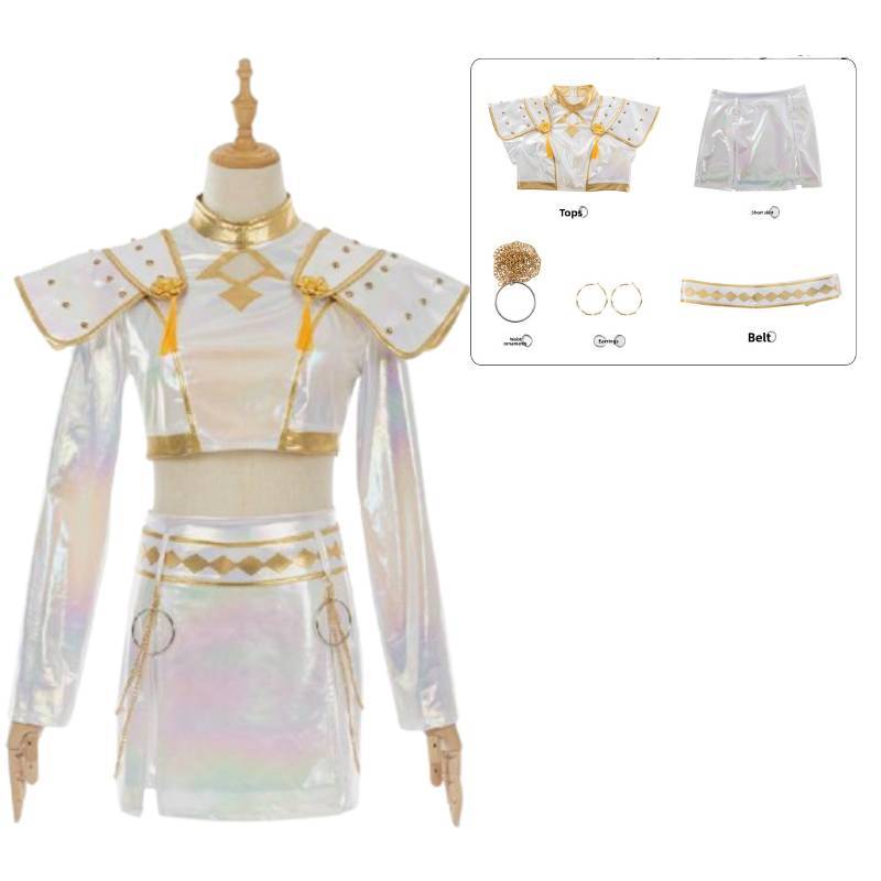Kpop Demon Hunters Rumi Mira Zoey Cosplay Costume With Elastane For Anime Fans