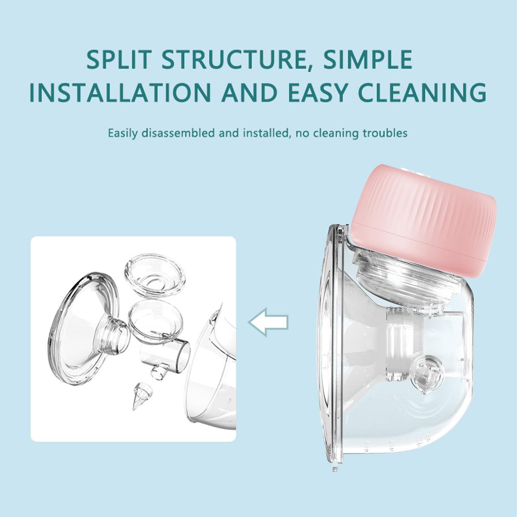 2 Pack Hands Free Wearable Breast Pump with 4 Modes 12 Levels 10 Minutes Auto Stop Portable Breast