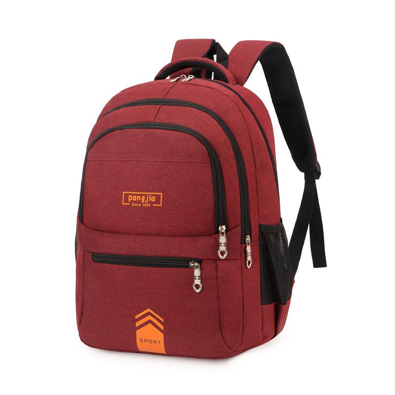 Letter Style Minimalist Printed Backpack Outdoor Travel Bag Schoolbag Student