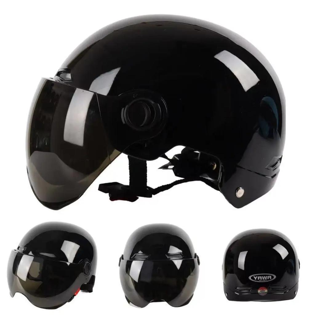 Helmet For Electric Motorcycle Man Woman Helmet Sun Protection Anti-UV Lightweight Half Helmet 4 Layers Of Protection Moto Casco