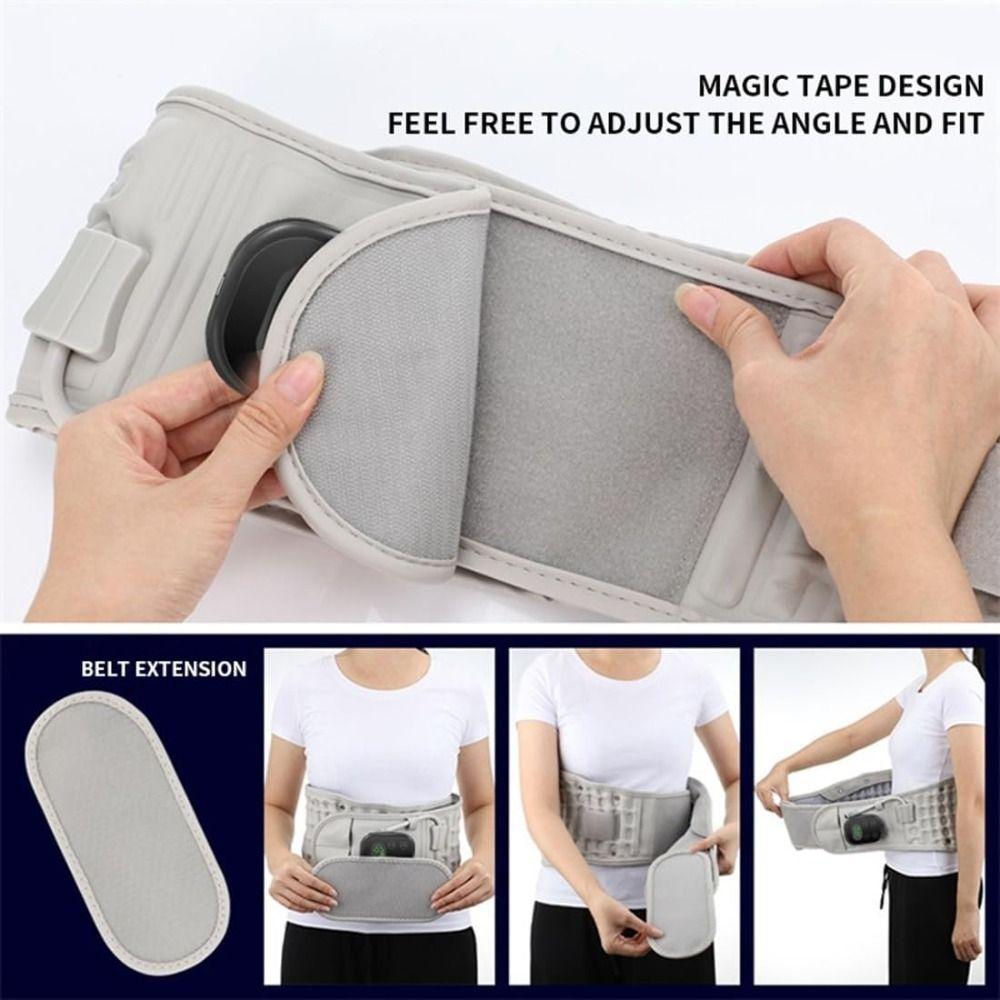 Ergonomic 360° Adaptive Design 3 in 1 Back Therapy Belt Adjustable Heating Waist Massager Belt
