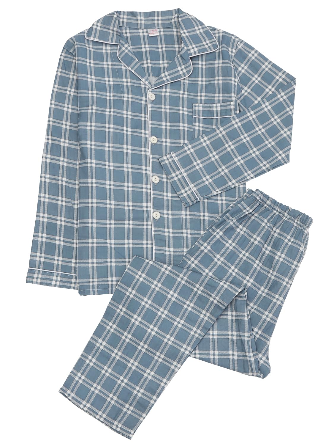 

Подарки Блеска Пижама с длинным рукавом для весны и лета Небо Мужская (XL, Синий) PJ_3392