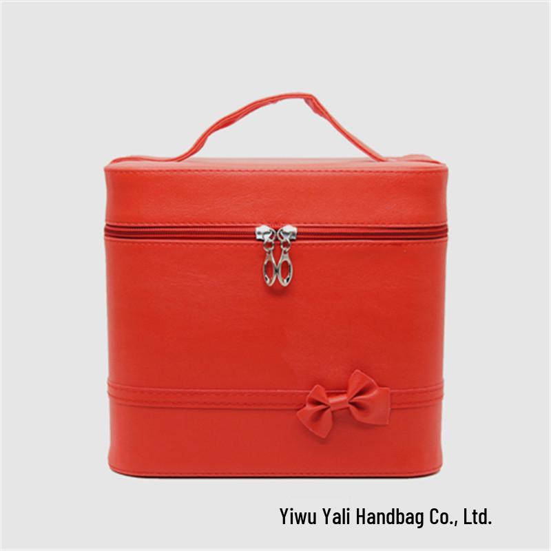 Large Capacity 2024 Summer Women's Cute Korean Makeup Bag - Multifunctional Storage Case