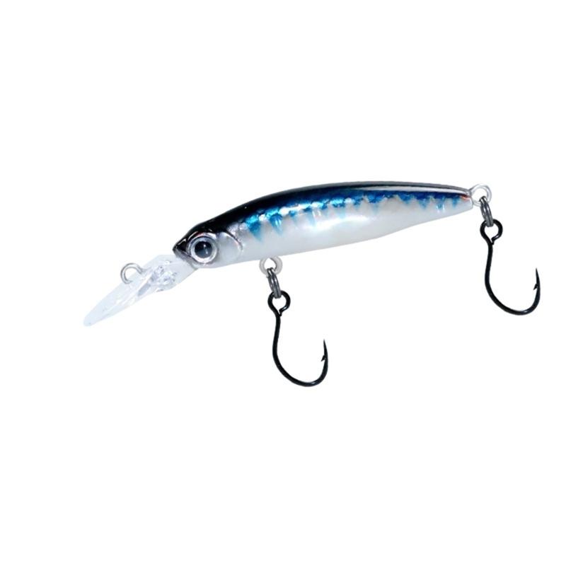 Fishing Lures 1.8g 40mm Hard Baits Artificial Single Hook Swimbait Fishing Baits Crankbait Sinking Lures for Sea Trouts