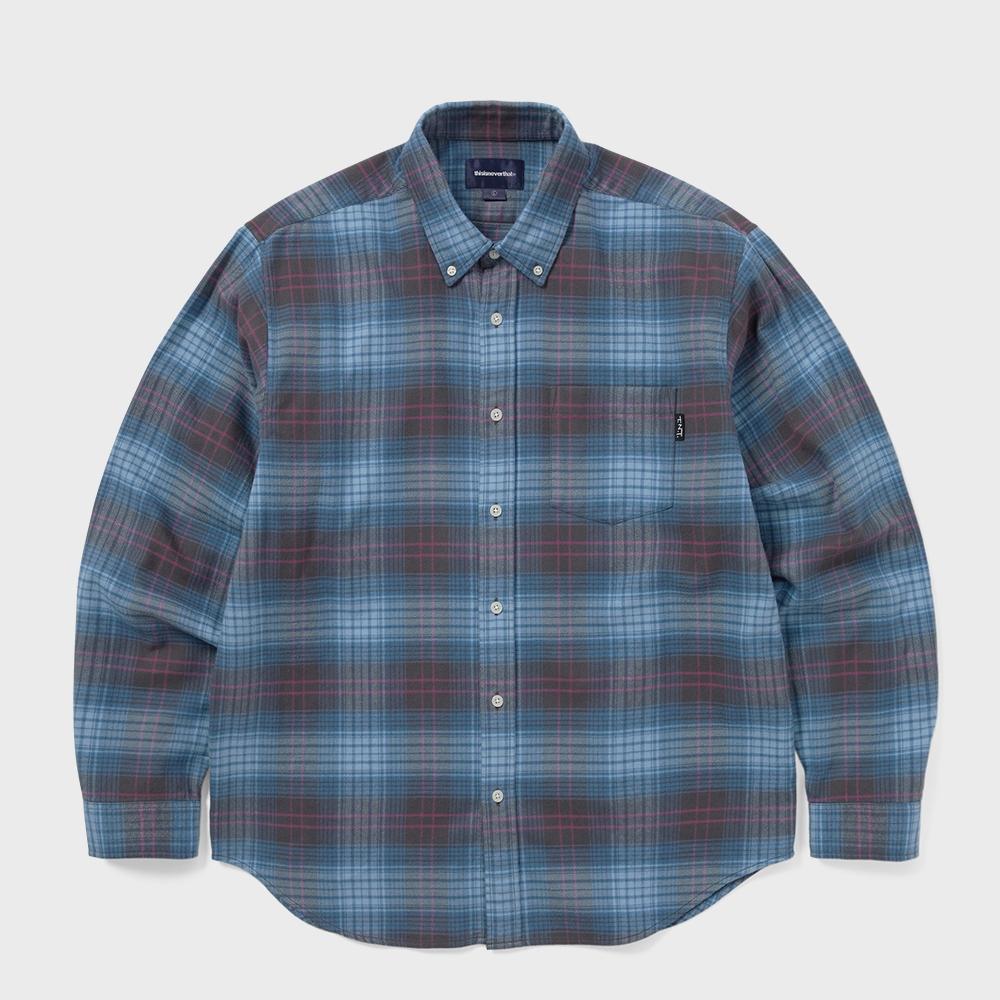 

ThIs Is Never That Flannel Check Shirt Blue