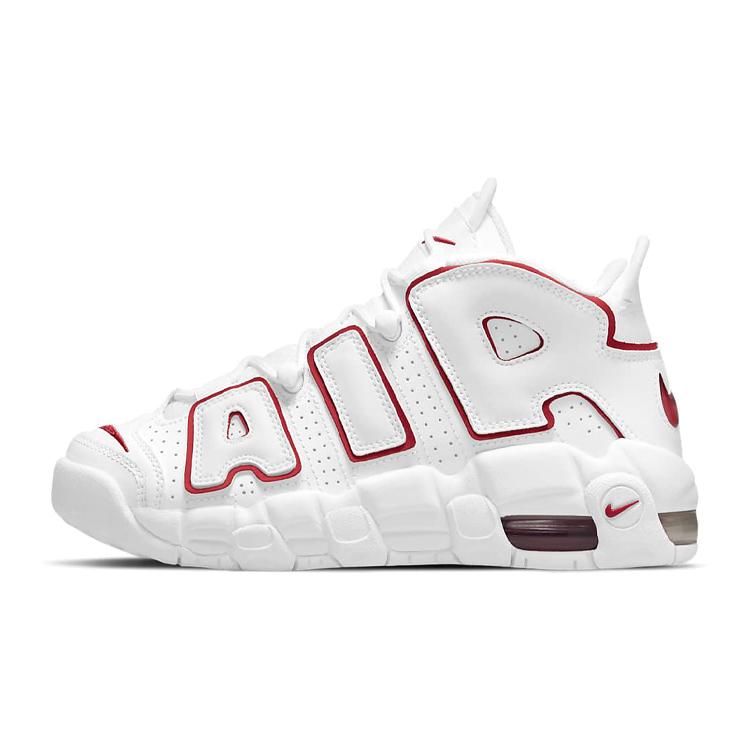 Nike Air More Uptempo White Varsity Red Outline 2018/2021 GS DJ5988-100 36