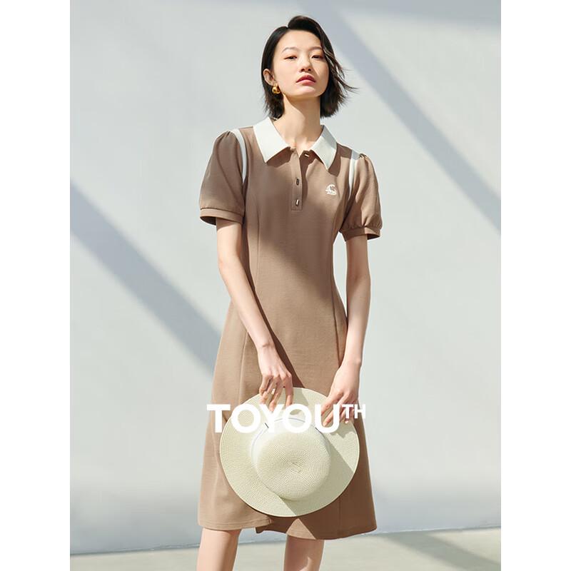 

Chuyu Women s Color-block Polo T-shirt Dress XL