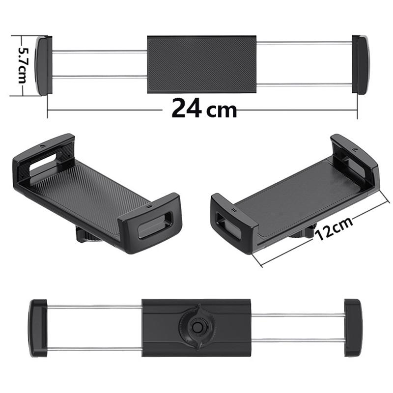 Universal Cellphone Tablet Bracket Clamp for 17mm Ball Head Base Adjustable Phone Holder for 5-12.9 inch Mobile Devices
