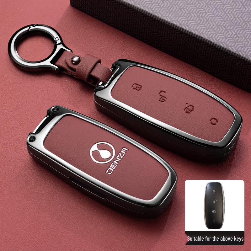 Customized Denza D9 N7N8 Key Cover with Metal Buckle and Protective Shell