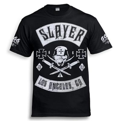 SLAYER Los Angeles 1981 Schwarzes T-Shirt Metallica
