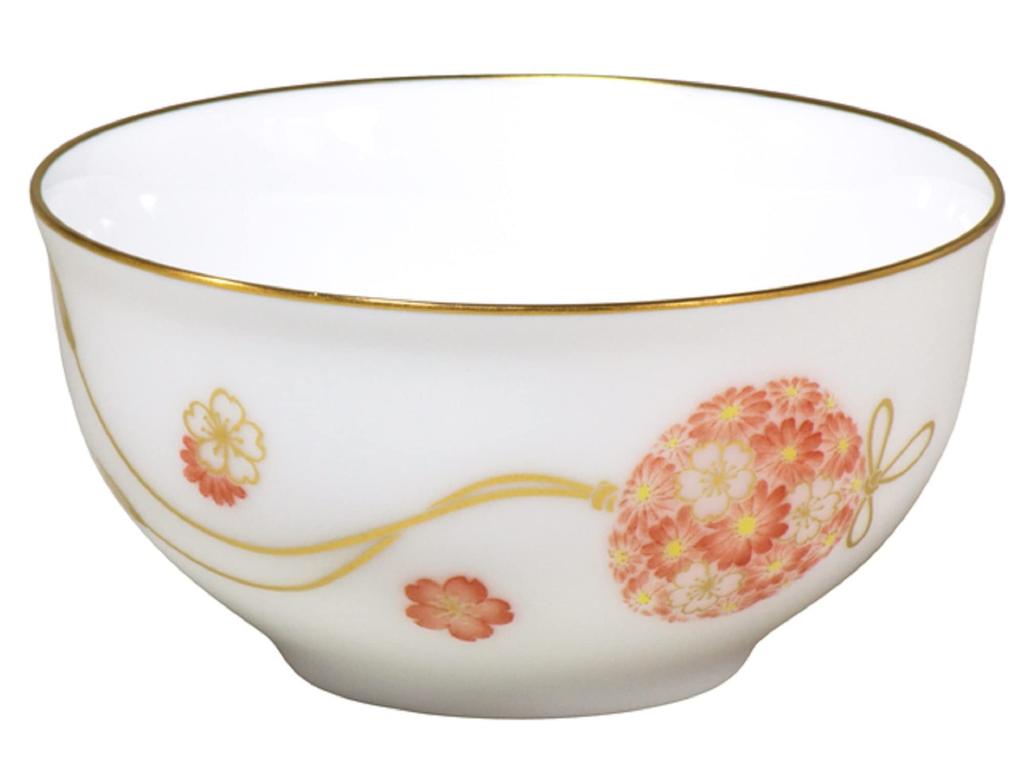 Okura Touen Hanamari Teacup Set of 5, Approx. 185cc, Made in Japan, 51CV/3221