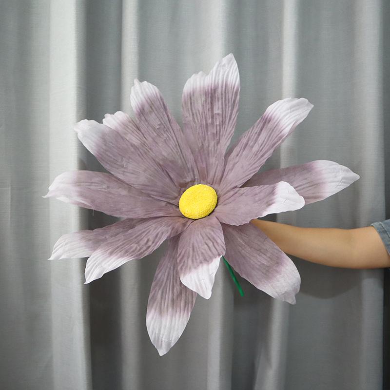 

30/40/50/60CM Large Size Artificial Daisy Flowers Non-woven Fabric Home Decoration Shopping Mall Stage Layout Welcome Flowers (as the picture,30cm)