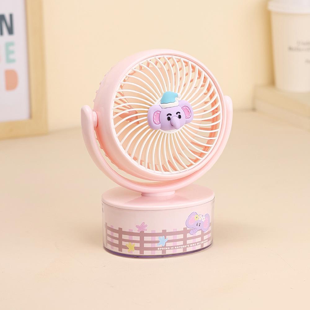 

Colorful Kitten Adjustable Multi-Angle Desk Fan - Rechargeable & Transparent, Perfect Children s Day Gift One Size