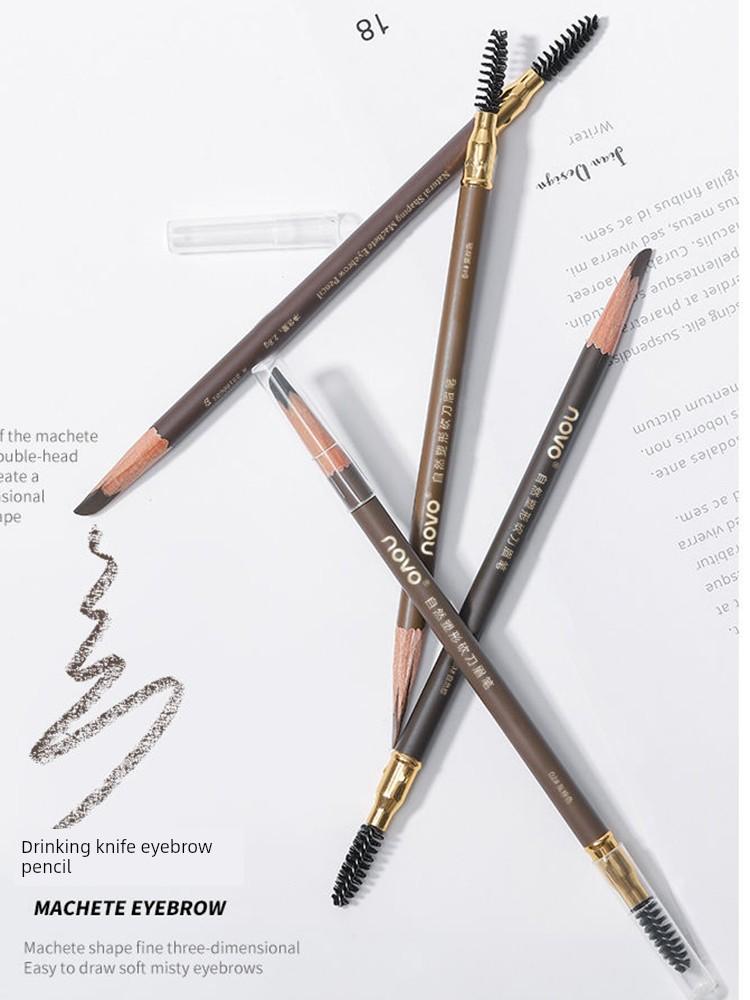 Novo Hard-Core Eyebrow Pencil for Women, Creates Natural-Looking Eyebrows with Distinct, Long-Lasting Lines, Waterproof and Sweat-Resistant,